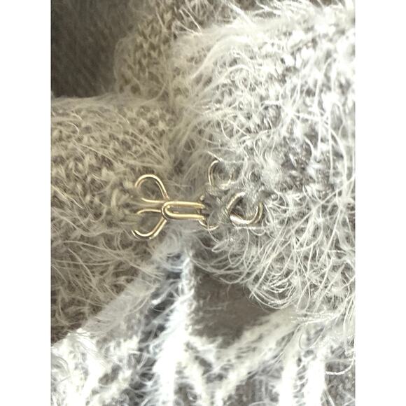 Picadilly Canada Cardigan Grey “Winter Dream” Open Front Sweater NWT Womens M/L - Picture 12 of 13